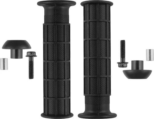 Vista 5 de Caltric 2 empuñaduras y protector compatibles con Honda Recon 250 TRX250 2X4 1997-2001