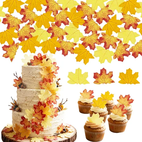 Vista 10 de 80 piezas comestibles de papel de oblea para decoración de pasteles