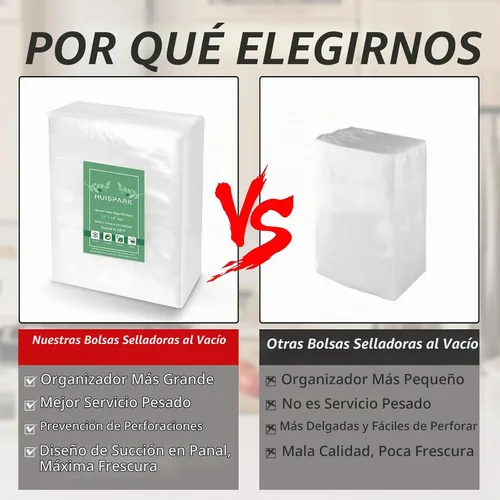 Vista 4 de Bolsas selladoras al vacío, 7 cm*10 cm, 100 piezas, diseño precortado de alta resistencia, grado comercial, bolsa sellable para alimentos apta