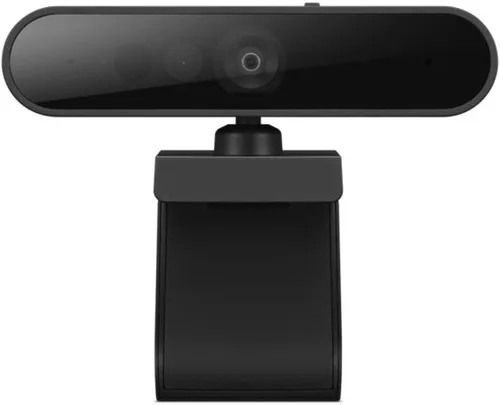 Vista 11 de Webcam HD 1080p Lenovo (300 FHD) - Negra con ángulo amplio de 95°, rotación y inclinación de 360°, micrófonos duales, obturador de privacidad