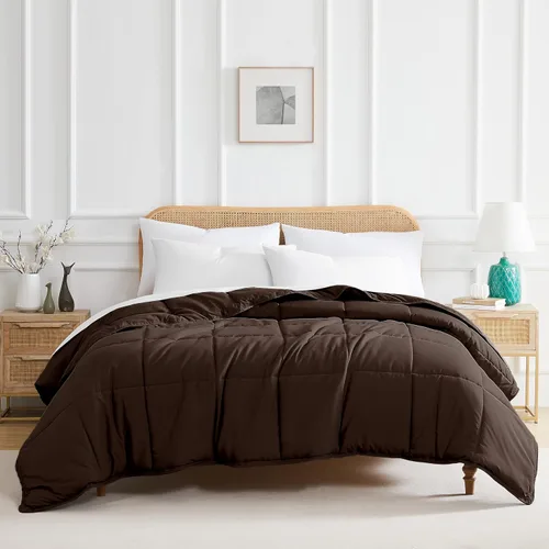 Vista 29 de Edredón ligero Southshore Fine Linens Vilano Springs, Microfibra, Gris Acero, Full/ Queen