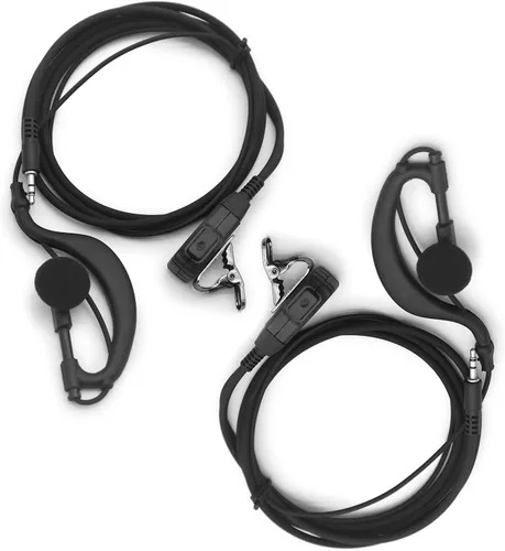 Vista 7 de 2X Clip Auricular Auricular Micrófono PTT para Cobra MicroTalk 2 Way Radio ACXT145 ACXT345 ACXT545 ACXT645 ACXT1035R RX380 RX680 AM245 AM246 AM645