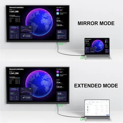 Vista 6 de Cable HDMI a VGA de 6 pies, paquete de 2 unidades, cable de monitor HDMI a VGA de computadora macho a macho para computadora, interruptor, juego