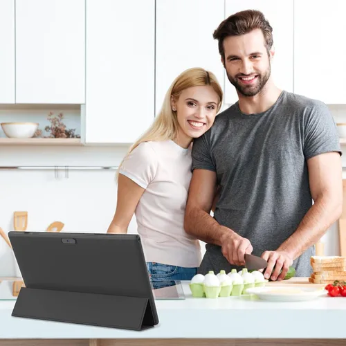 Vista 7 de Tablet Android 14 de 10 pulgadas con teclado, juego de tabletas 2 en 1 incluye funda ratón lápiz capacitivo, 8GB RAM+64GB ROM, tableta Quad Core