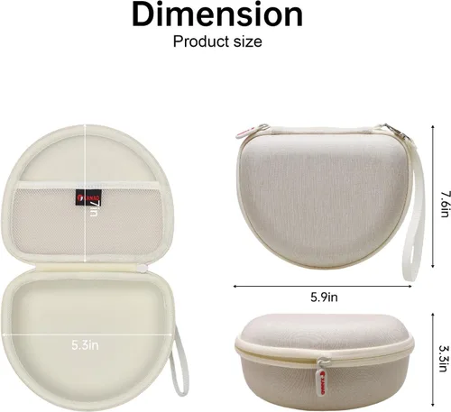 Vista 4 de Funda para auriculares compatible con Beats Studio Pro/Solo 4 / Studio 3 / Solo 3 / Picun B8 / BERIBES/JLab JBuds Lux ANC Auriculares inalámbricos