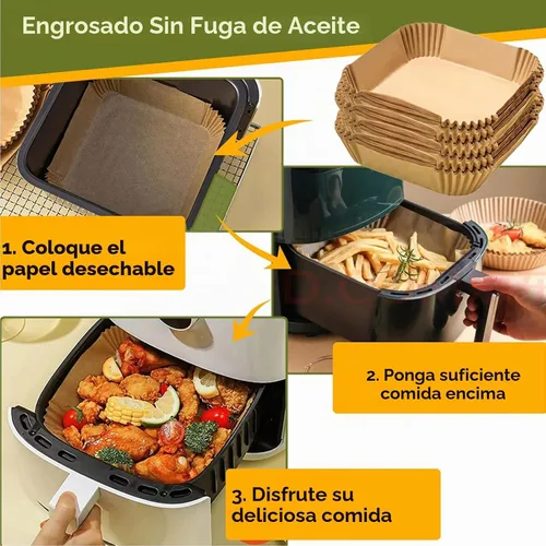 Vista 7 de Forros pequeños para freidora de aire COMFEE' Compact 2.1, forros de 2 cuartos de galón para freidora de aire para Instant Pot Vortex Mini, forros