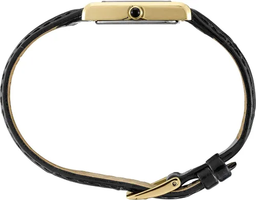 Vista 2 de SEIKO Essentials Watch for Women - Essentials - Water Resistant with Stainless Steel Rectangular Case and Leather Strap
