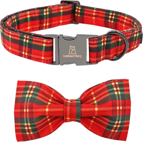Vista 26 de Lionheart glory Collar de perro con bandera estadounidense, collar de lazo para perro del 4 de julio, resistente y ajustable, patriótico