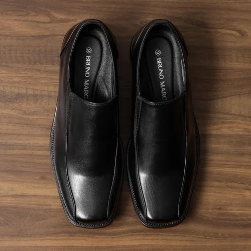 Vista 2 de Bruno Marc Mocasines de vestir sin cordones para hombre