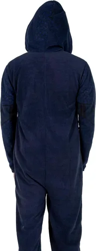 Vista 7 de Spider-Man Miles Morales - Traje de unión con capucha para hombre con dobladillo de pierna, Negro