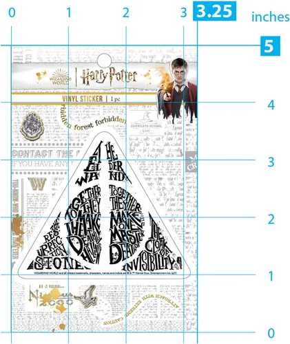 Vista 5 de Paper House Productions Pegatina de vinilo de Harry Potter Reliquias