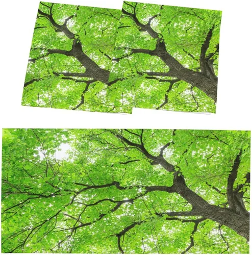 Vista 7 de Sunnyhut 2 cubiertas de luz fluorescente para luces de techo, cubierta magnética de árboles verdes para lámparas fluorescentes o LED