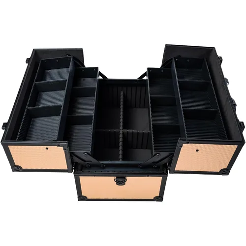 Vista 5 de SHANY Essential Pro - Estuche de maquillaje de tren con caja de cosméticos, estuche de maquillaje portátil, organizador de belleza, almacenamiento