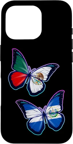 Vista 20 de El Salvador y México bicultural Roots - Carcasa para iPhone 17 (versión mariposa)
