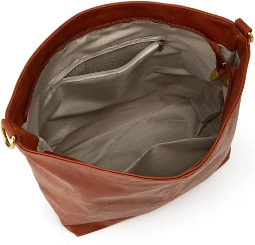 Vista 2 de Bolso Hobo para mujer, bolso cruzado grande de diseñador para mujer, bolso de hombro de piel sintética con correa ancha para el hombro