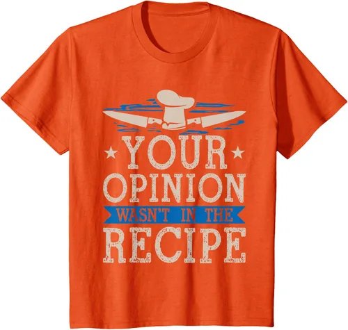 Vista 28 de Cooking Your Opinion Wasnot In The Recipe Chef Cook Baker - Camiseta, Negro, S