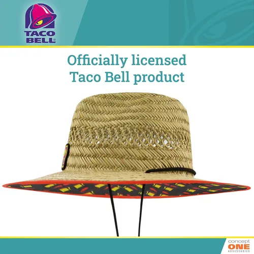 Vista 4 de Concept One Taco Bell - Sombrero salvavidas de paja, natural, talla única