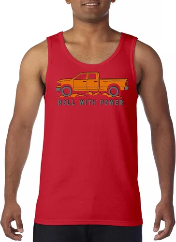 Vista 56 de Tee Hunt Camisetas gráficas y camisetas sin mangas para hombre Roll with Power Pickup Truck