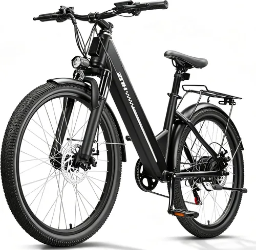 Vista 15 de ZNH Electric Bike for Adults, Peak 1000W Ebike 20 Mph & 80 Miles 02s-negro