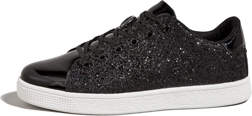 Vista 9 de LUCKY STEP - Tenis de moda para mujer, con brillantina y cordones