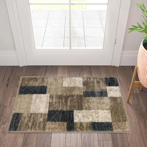Vista 16 de Superior alfombra de área de la colección diseñador Clifton, 8 mm de altura de apilado, con respaldo de yute, diseño geométrico contemporáneo, Beige