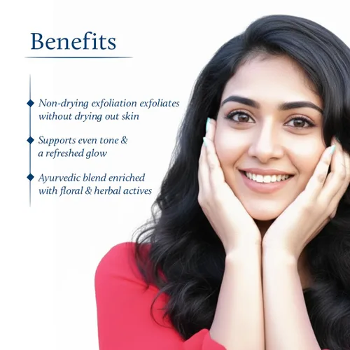 Vista 7 de Blue Nectar Aceite facial Kumkumadi para piel brillante con hierbas naturales (1 onza líquida) y exfoliante facial suave Kumkumadi para eliminar