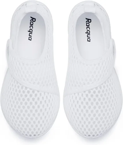 Vista 6 de Racqua - Zapatos acuáticos para niños y niñas, ligeros, de secado rápido, para nadar, acuaticos, deportivos (niños pequeños y grandes)