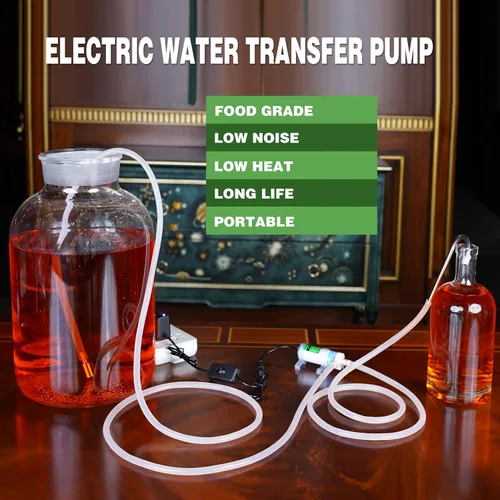 Vista 2 de Mini bomba eléctrica de transferencia de agua de grado alimenticio 100-240V para máquina de hielo, máquina de café y refrigeración por agua, bomba