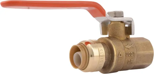 Vista 9 de SharkBite Válvula de bola máxima de 3/4 x 3/4 pulgadas con conector FNPT, empuje para conectar accesorios de plomería de latón, tubo PEX, cobre