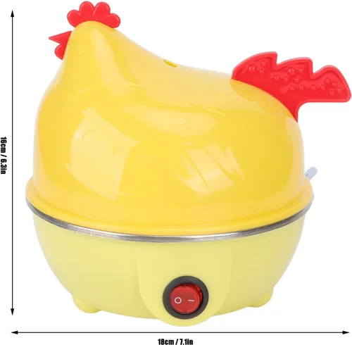 Vista 7 de Olla de huevos multifuncional, caldera de huevos rápida de apagado automático y con taza medidora para el desayuno (#2)