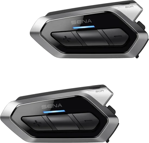 Vista 7 de Sena Harman Kardon - Auriculares Bluetooth de comunicación para motocicleta 50S con sonido de Harman Kardon, sistema de intercomunicación de malla
