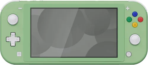 Vista 2 de eXtremeRate Carcasa de repuesto para Nintendo Switch Lite color verde Matcha para Nintendo Switch Lite, NSL con protector de pantalla, funda