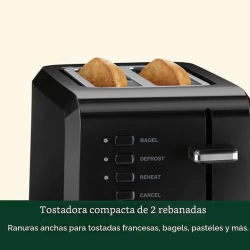 Vista 4 de Cuisinart Tostadora compacta, 7 ajustes de sombra, capacidad de 2 rebanadas