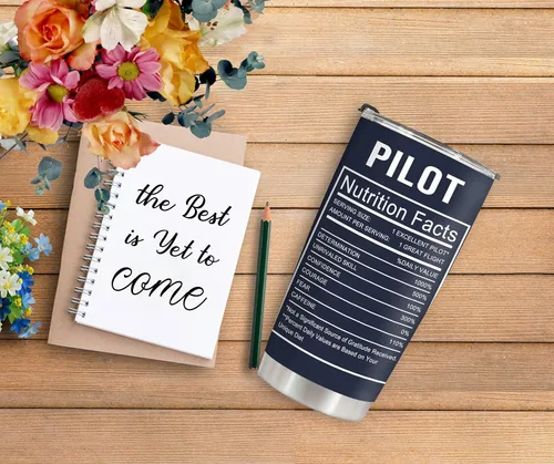 Vista 7 de Pilot Gifts - Vaso de aviación de acero inoxidable aislado de 20 onzas para hombres de aviación, regalos para pilotos, tazas de café, regalo