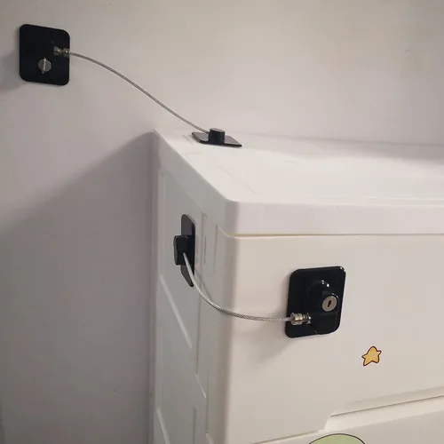 Vista 8 de YEYA Kit de correas adhesivas para anclajes de pared para muebles sin taladrar