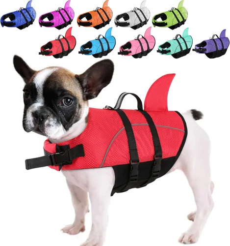 Vista 19 de Queenmore Chaleco Salvavidas para Perros Pequeños XXS, Chalecos Salvavidas para Cachorros para Perros Pequeños, Chaleco Salvavidas para Perros