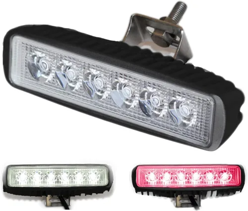 Vista 9 de Wave One Marine Luz LED de dos colores para barco, esparcidor de cubierta con haz de inundación, hardware y soporte de acero inoxidable IP68