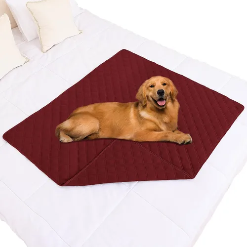 Vista 146 de Smiry Funda Impermeable para Cama de Perro Manta para Mascotas, Manta Suave y Lavable para Perros para Muebles Cama Sofá Sofá Reversible, a Cuadros