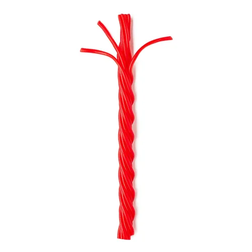Vista 2 de Pullin Peel Cereza Caramelo de Regaliz – Paquete de 36 bocados envueltos individualmente, caramelo rojo suave y masticable, bolsa de 1 libra