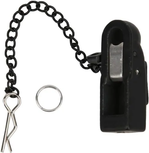 Vista 2 de Dilwe Accesorios de componentes de conexión de hebilla de remolque de metal negro compatibles con 90046/90047/TRX4 1/10 RC Crawler Car, gancho