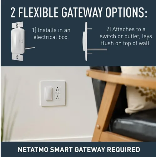 Vista 3 de Legrand Radiant WNP20 - Regulador inteligente universal enchufable con Netatmo, compatible con Alexa, Google Assistant y Apple HomeKit, blanco