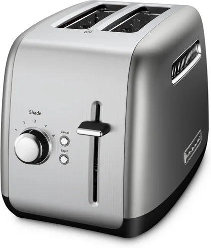 Vista 5 de KitchenAid Cafetera de 12 tazas + tostadora de 2 rebanadas, color plateado