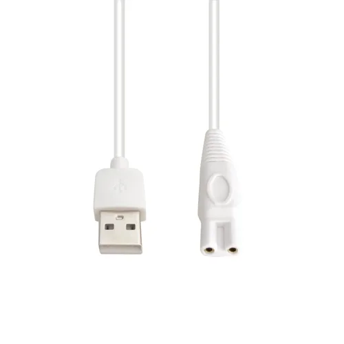 Vista 4 de Cable de carga de repuesto para acabado táctil impecable afeitadora de piernas para mujer, cable de alimentación USB de 5 V (paquete de 2)