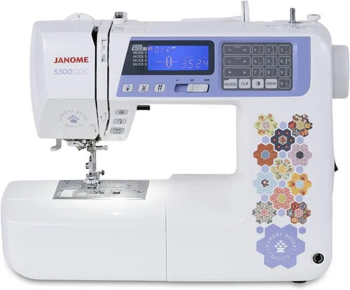 Vista 3 de Janome 2030DC-G - Máquina de coser digital con pantalla - Máquina de coser computarizada con 30 puntadas integradas, aguja con memoria hacia arriba