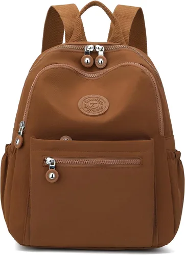 Vista 54 de Tanweibago Mini mochilas de nailon para mujer, mochilas pequeñas de 11L para mujer, mochila ligera casual para mujer, mochila de viaje de compras
