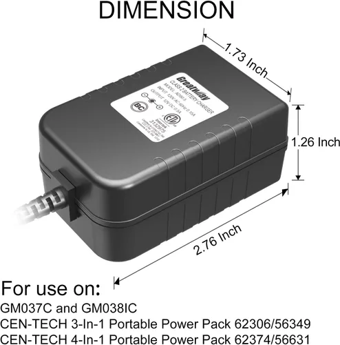 Vista 2 de Greatway Cargador de batería Clase 2 ADS0.5 12V 0.5A