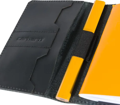 Vista 3 de Carhartt Carteras de cuero Craftsman para hombre, disponibles en varios estilos y colores, color negro (cuaderno)