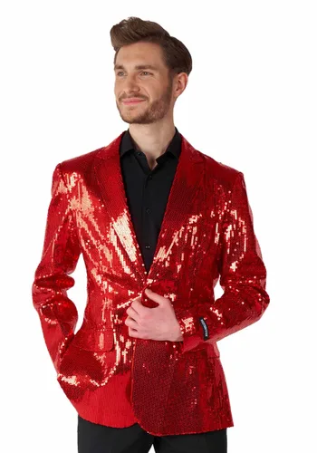 Vista 4 de Blazer Rojo con Lentejuelas Suitmeister para Hombre Multicolor