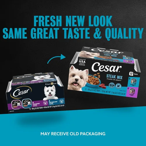 Vista 2 de Cesar Gourmet - Comida húmeda para perros, paquete de 12