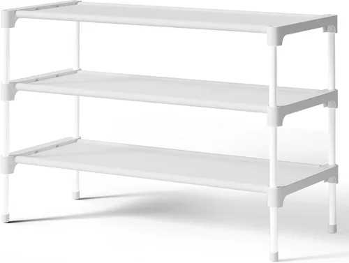 Vista 7 de Kitsure Zapatero – Estante no tejido para zapatos, organizador de zapatos para armario, entrada, garaje y pasillo, estantes apilables para zapatos